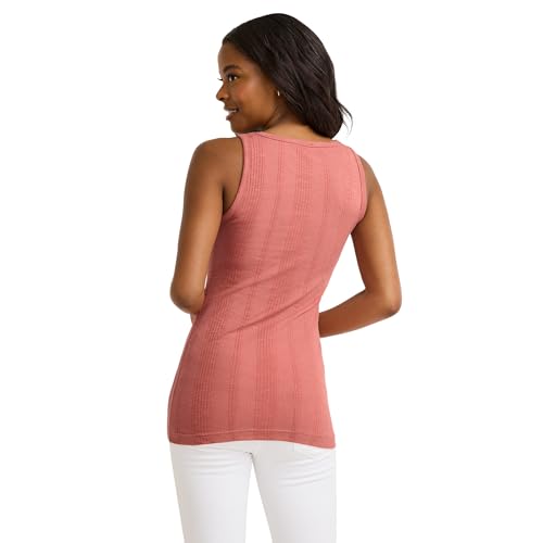 Jockey Women's Activewear Rib Tank, Terracotta, L