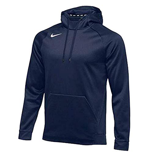 Nike Therma Men's Fleece Pullover Training Hoodie Hooded Sweatshirt, Navy, X-Large