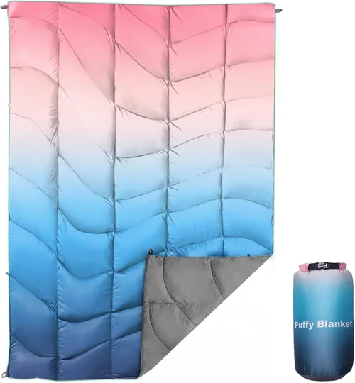 Outdoor Puffy Camping Blanket,