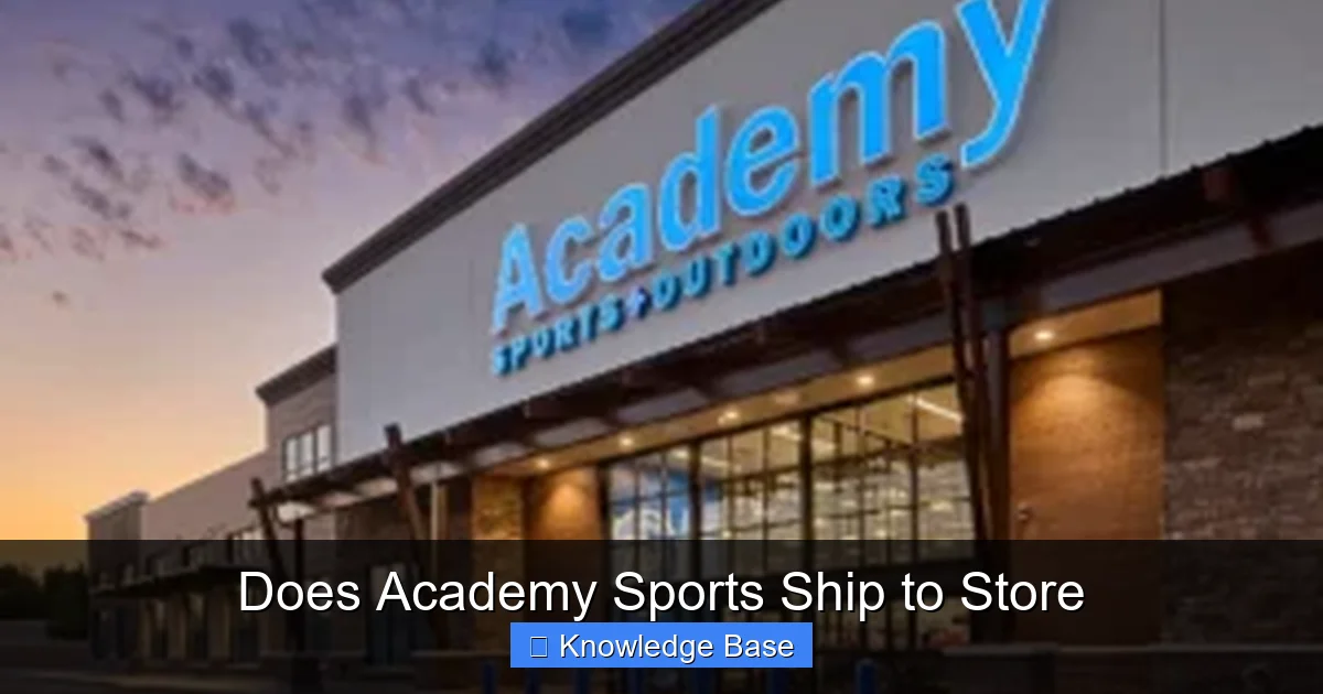 Does Academy Sports Ship to Store