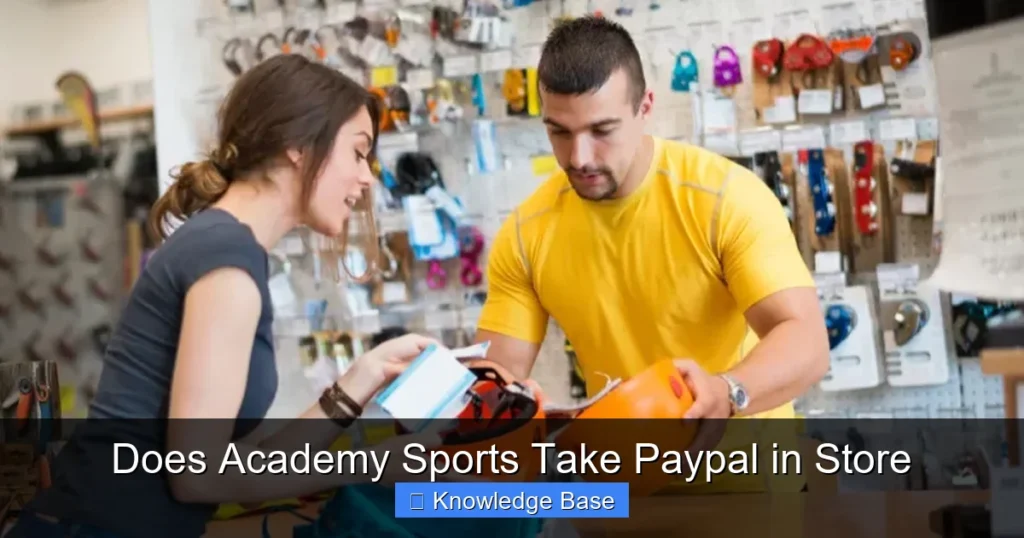 Does Academy Sports Take Paypal in Store