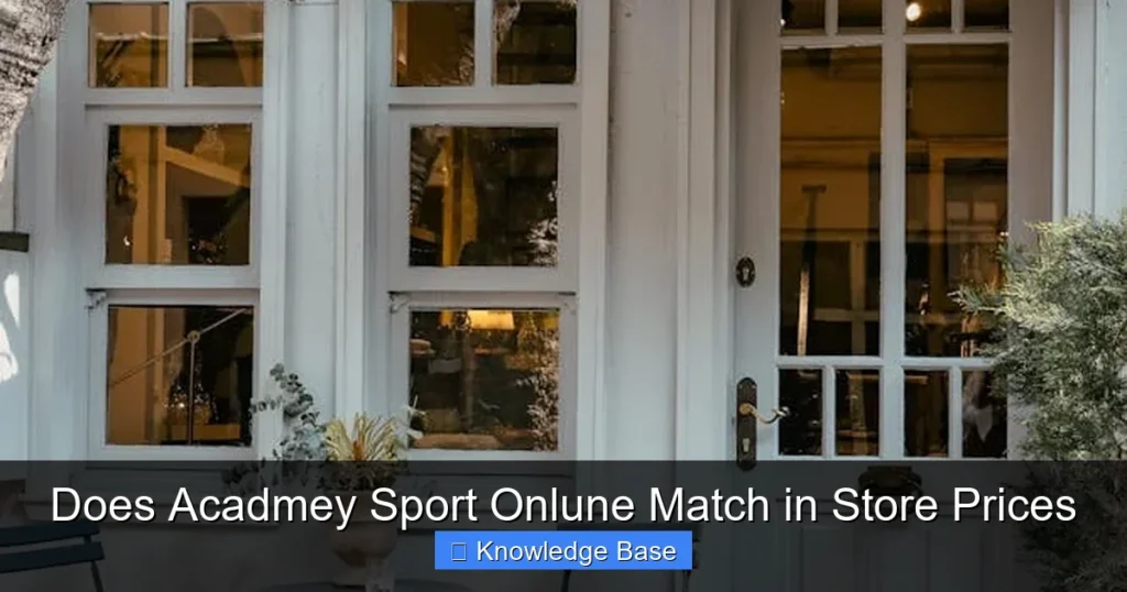 Does Acadmey Sport Onlune Match in Store Prices