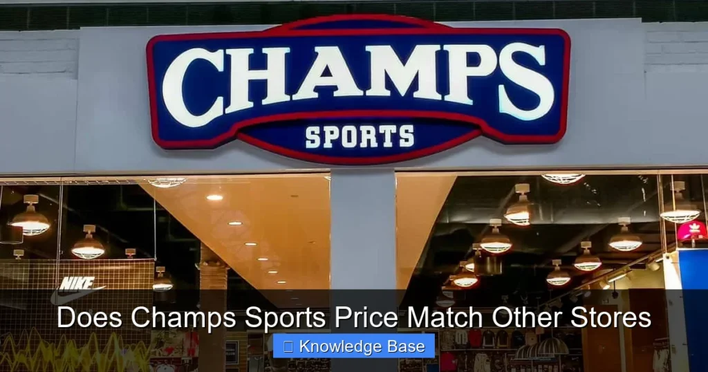 Does Champs Sports Price Match Other Stores