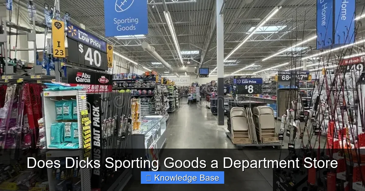 Does Dicks Sporting Goods a Department Store