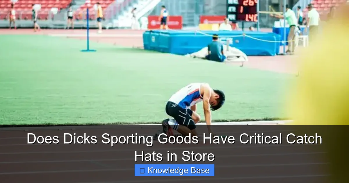 Does Dicks Sporting Goods Have Critical Catch Hats in Store