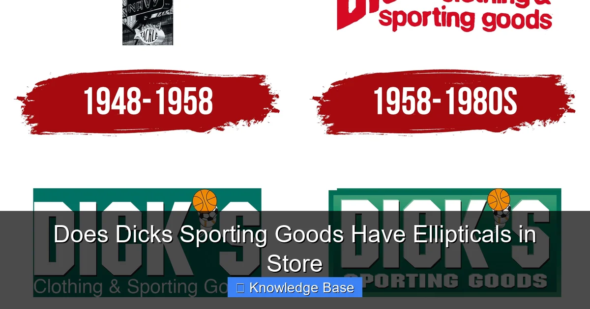 Does Dicks Sporting Goods Have Ellipticals in Store