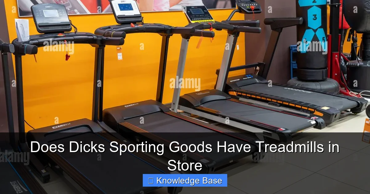 Does Dicks Sporting Goods Have Treadmills in Store