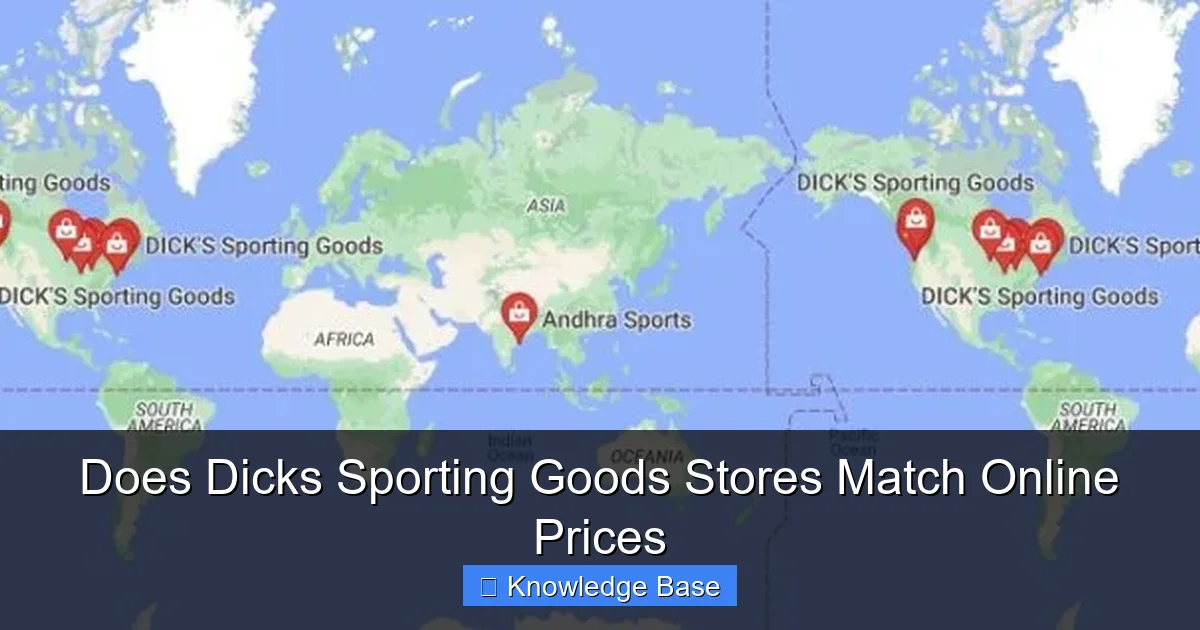 Does Dicks Sporting Goods Stores Match Online Prices