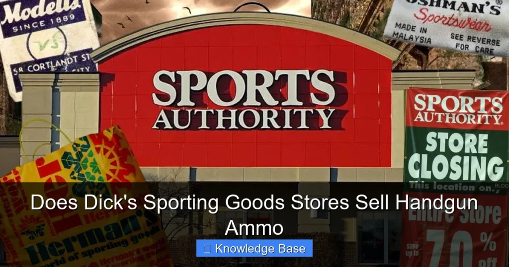 Does Dick's Sporting Goods Stores Sell Handgun Ammo