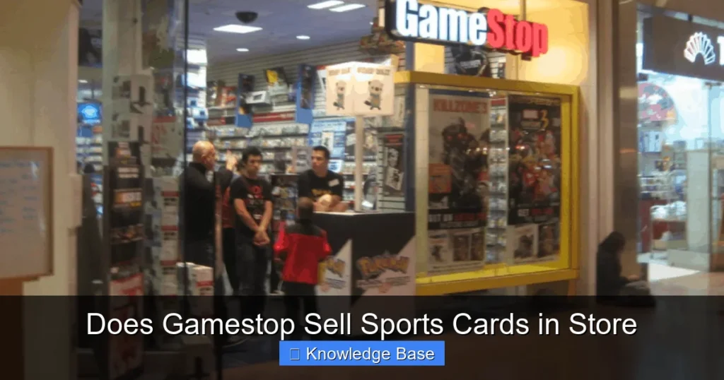 Does Gamestop Sell Sports Cards in Store