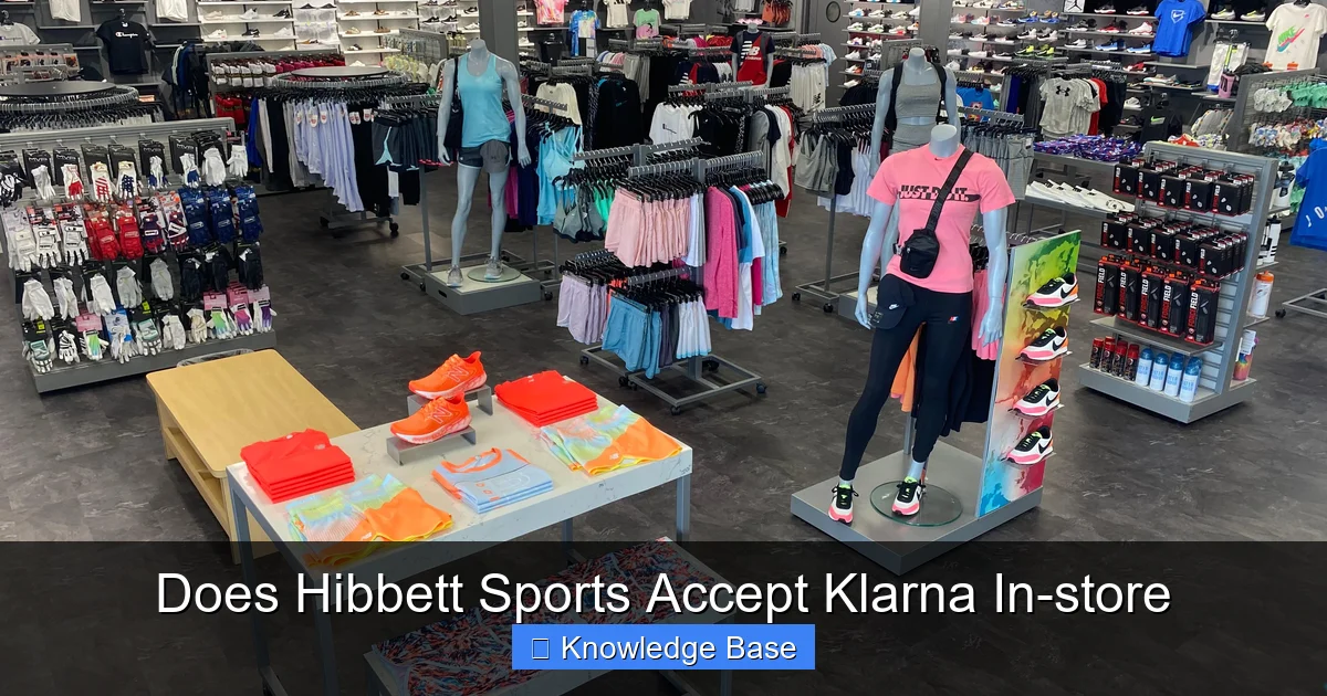 Does Hibbett Sports Accept Klarna In-store