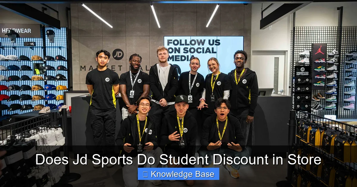 Does Jd Sports Do Student Discount in Store