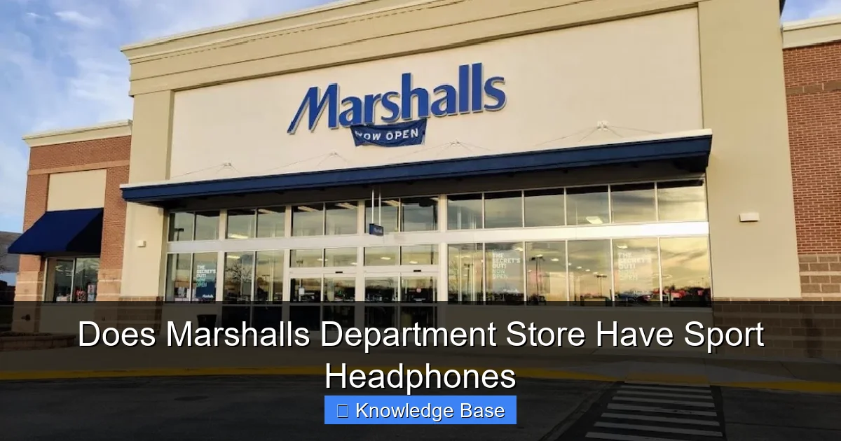 Does Marshalls Department Store Have Sport Headphones