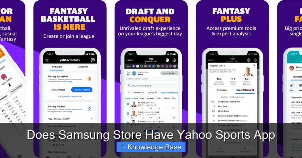 Does Samsung Store Have Yahoo Sports App