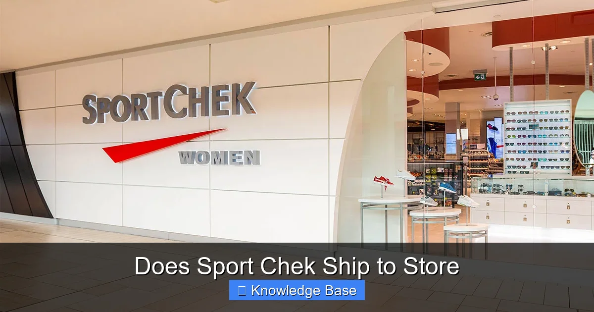 Does Sport Chek Ship to Store