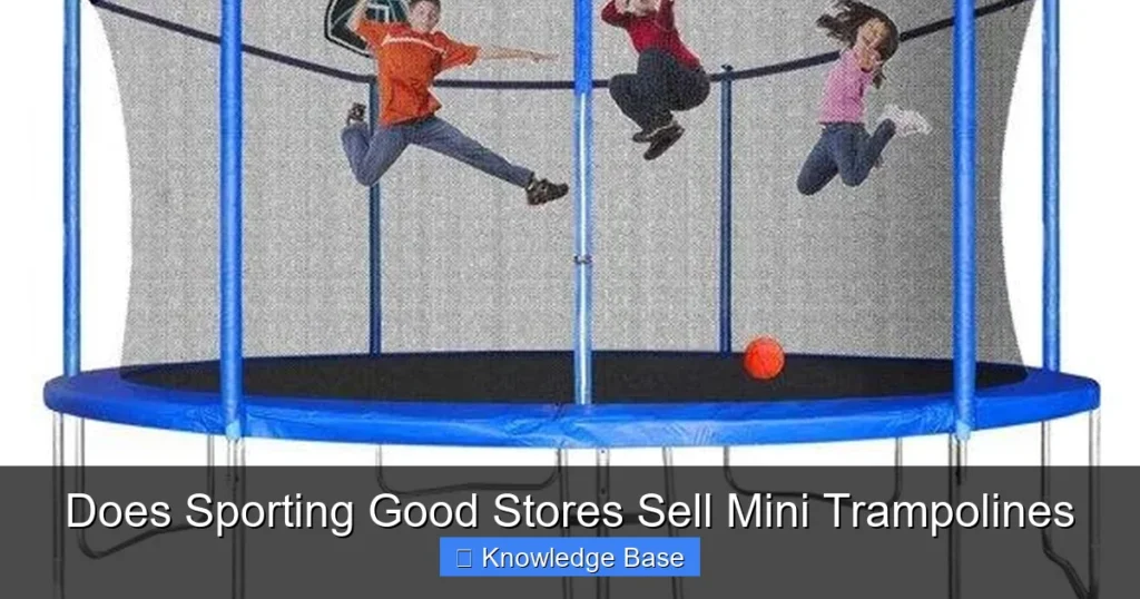 Does Sporting Good Stores Sell Mini Trampolines