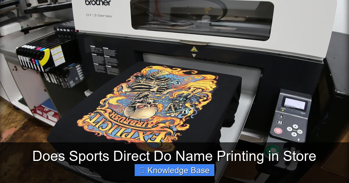 Does Sports Direct Do Name Printing in Store