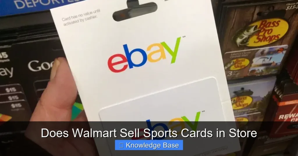 Does Walmart Sell Sports Cards in Store