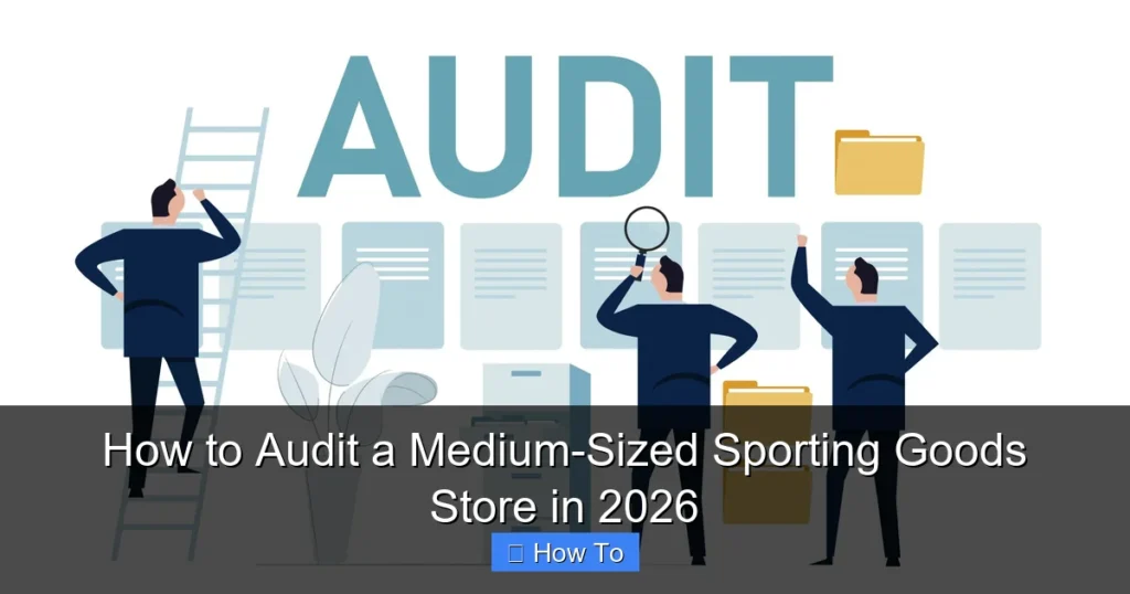 How to Audit a Medium-Sized Sporting Goods Store in 2026