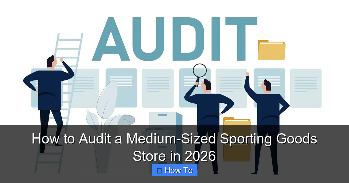 How to Audit a Medium-Sized Sporting Goods Store in 2026