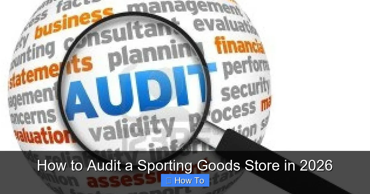 How to Audit a Sporting Goods Store in 2026