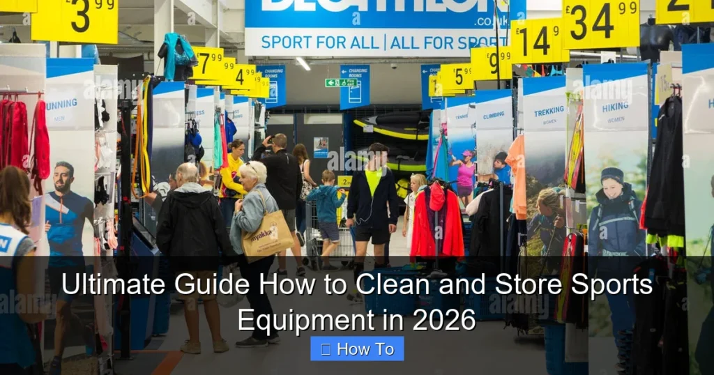 Ultimate Guide How to Clean and Store Sports Equipment in 2026
