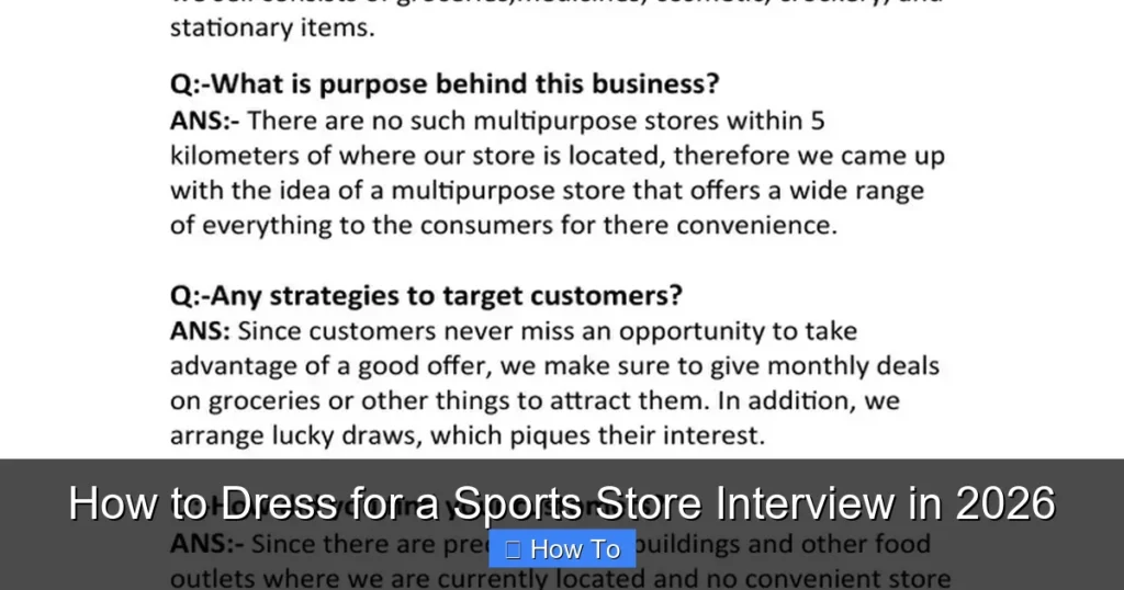 How to Dress for a Sports Store Interview in 2026