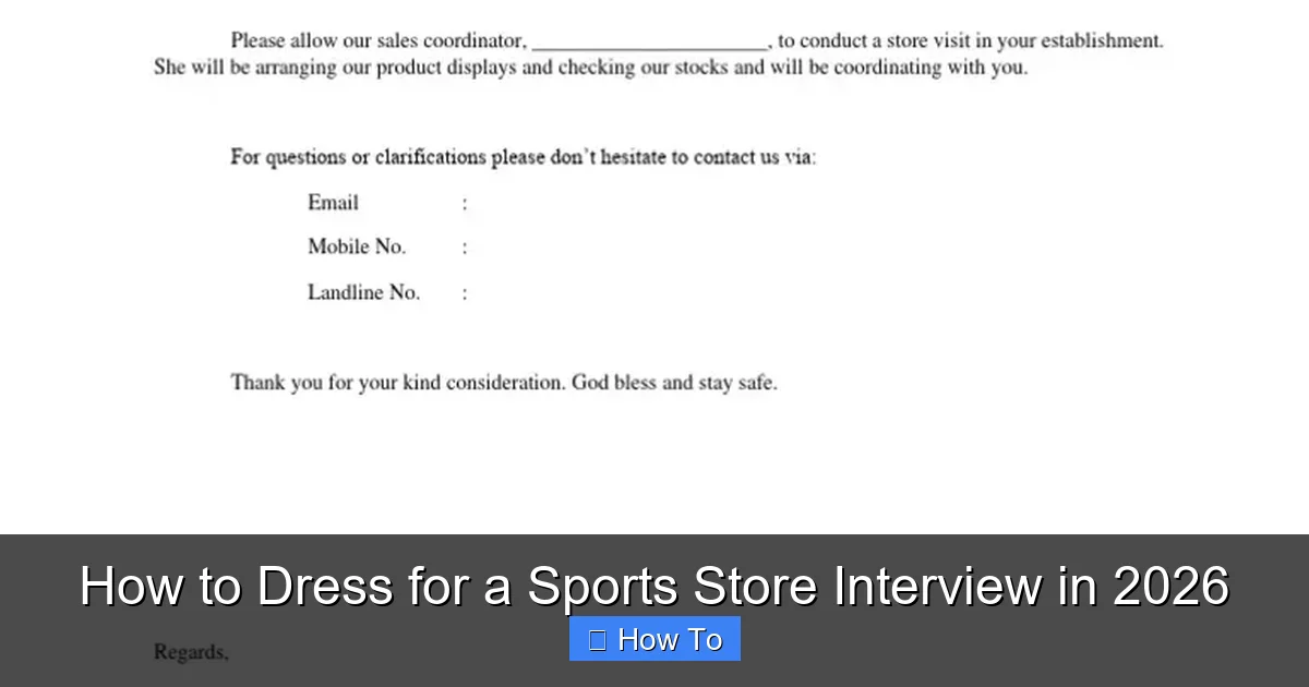 How to Dress for a Sports Store Interview in 2026