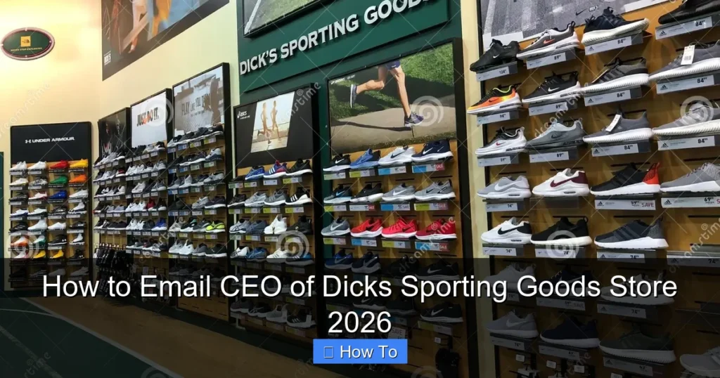 How to Email CEO of Dicks Sporting Goods Store 2026