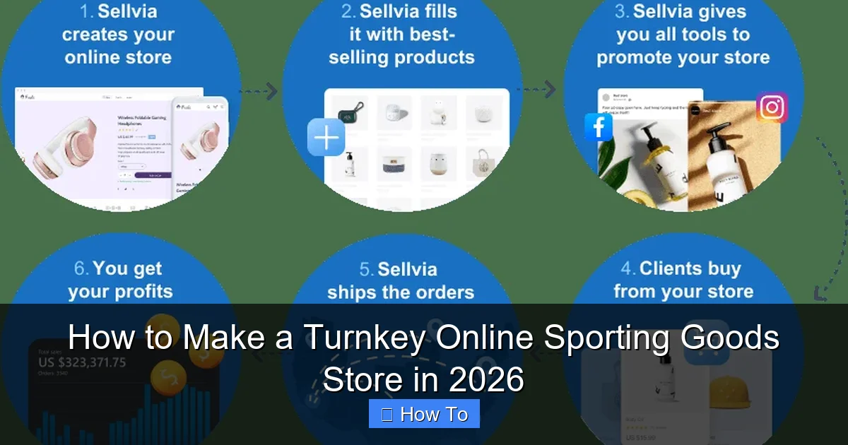 How to Make a Turnkey Online Sporting Goods Store in 2026