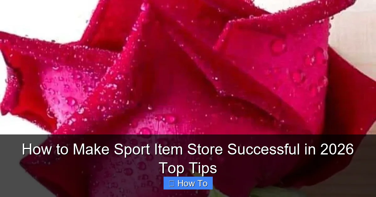 How to Make Sport Item Store Successful in 2026 Top Tips