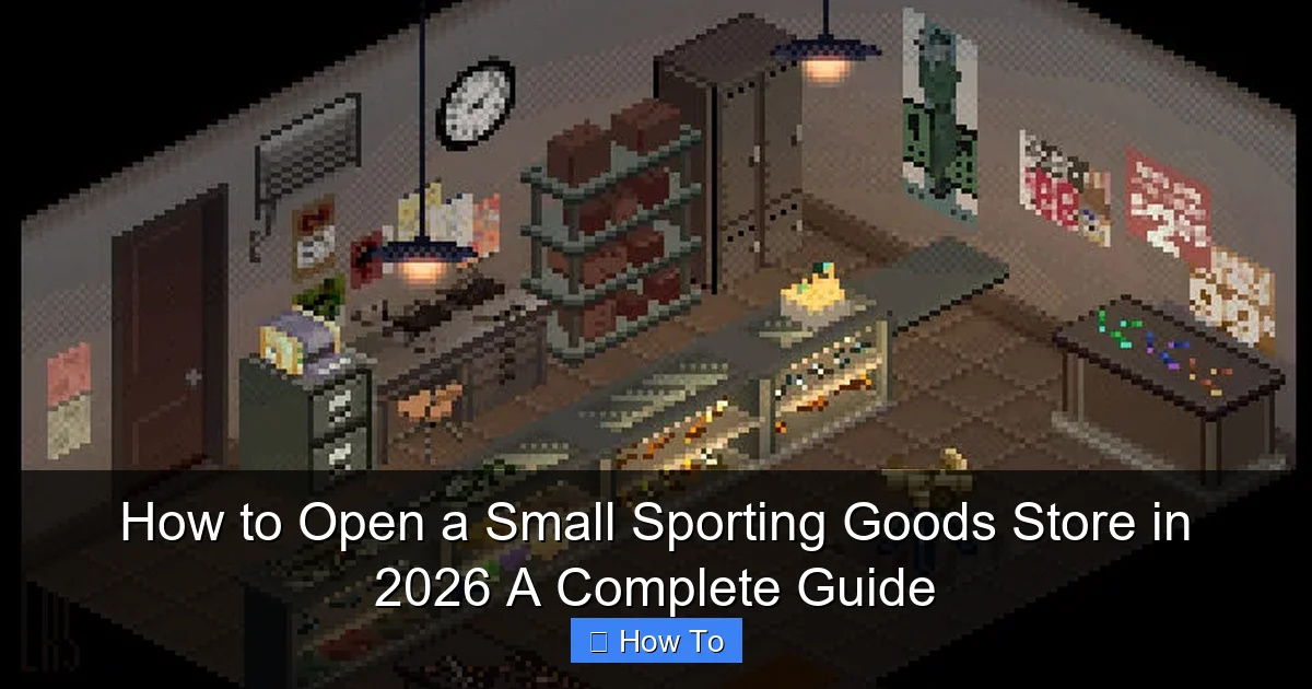 How to Open a Small Sporting Goods Store in 2026 A Complete Guide