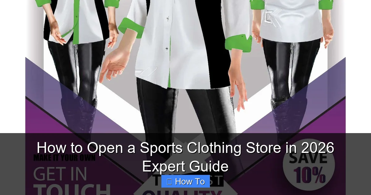 How to Open a Sports Clothing Store in 2026 Expert Guide