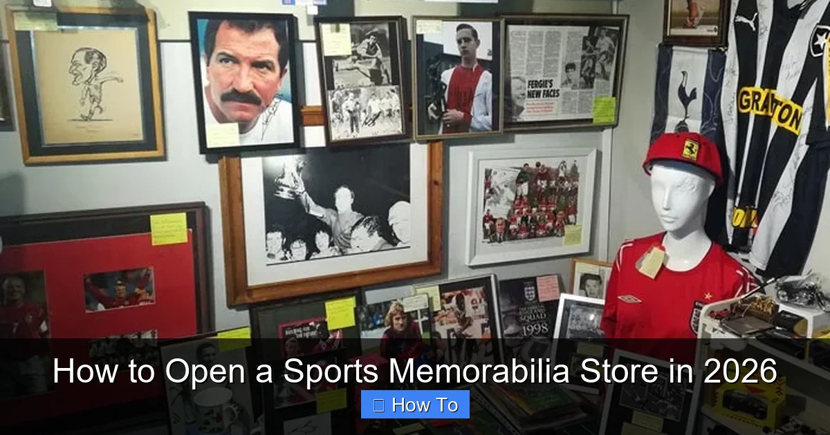 How to Open a Sports Memorabilia Store in 2026