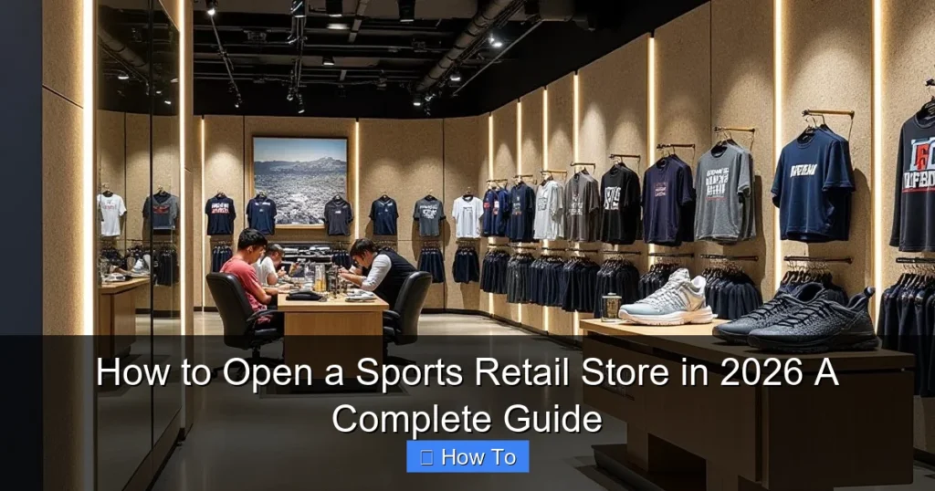 How to Open a Sports Retail Store in 2026 A Complete Guide