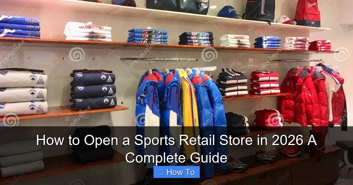 How to Open a Sports Retail Store in 2026 A Complete Guide