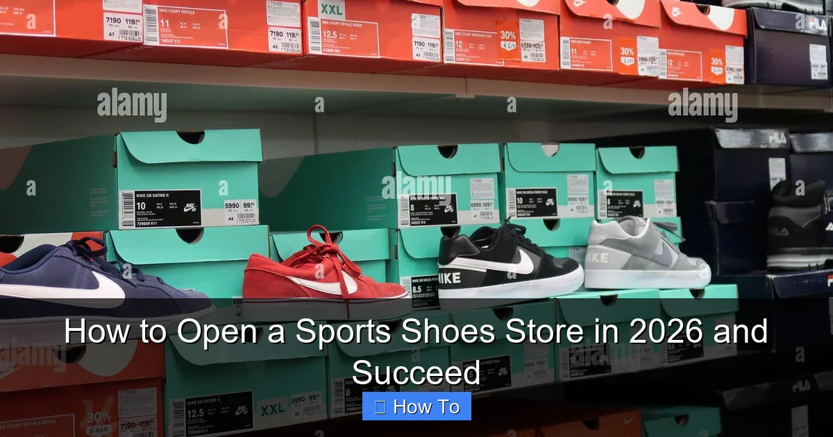 How to Open a Sports Shoes Store in 2026 and Succeed