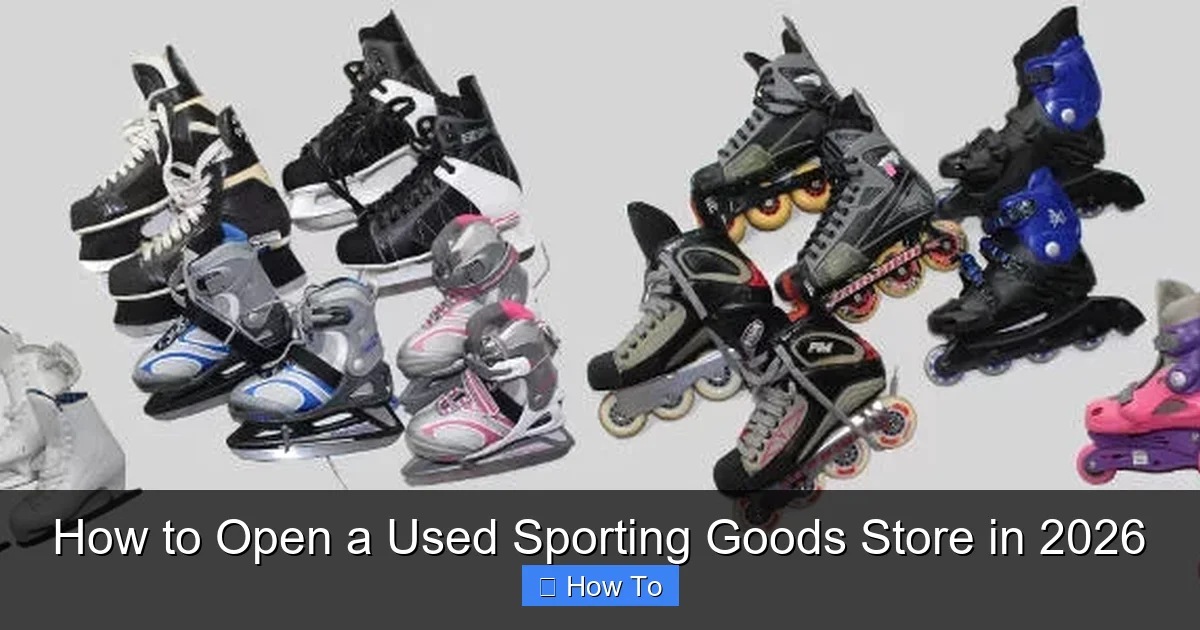 How to Open a Used Sporting Goods Store in 2026