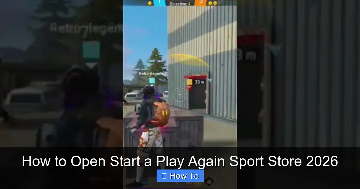 How to Open Start a Play Again Sport Store 2026