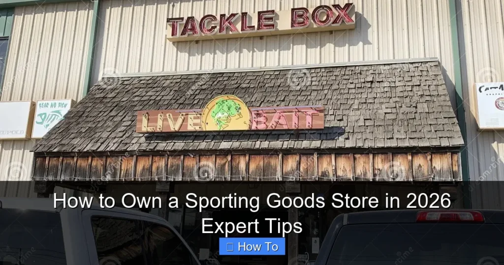 How to Own a Sporting Goods Store in 2026 Expert Tips
