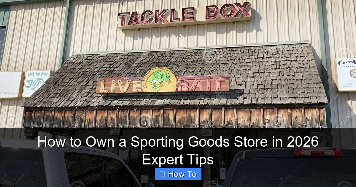 How to Own a Sporting Goods Store in 2026 Expert Tips