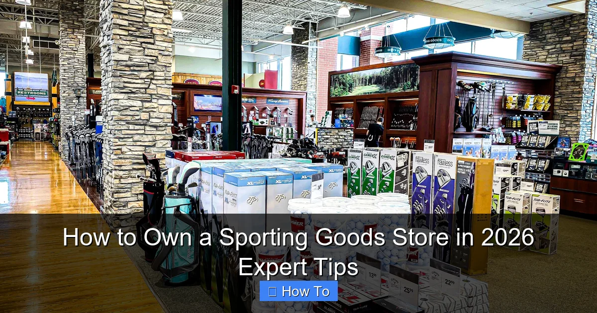 How to Own a Sporting Goods Store in 2026 Expert Tips