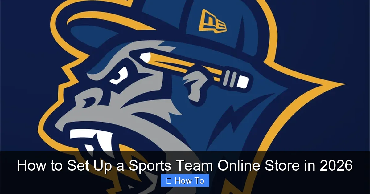 How to Set Up a Sports Team Online Store in 2026