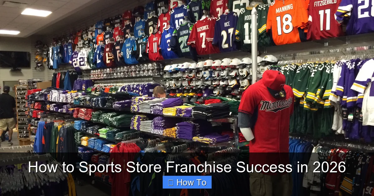 How to Sports Store Franchise Success in 2026