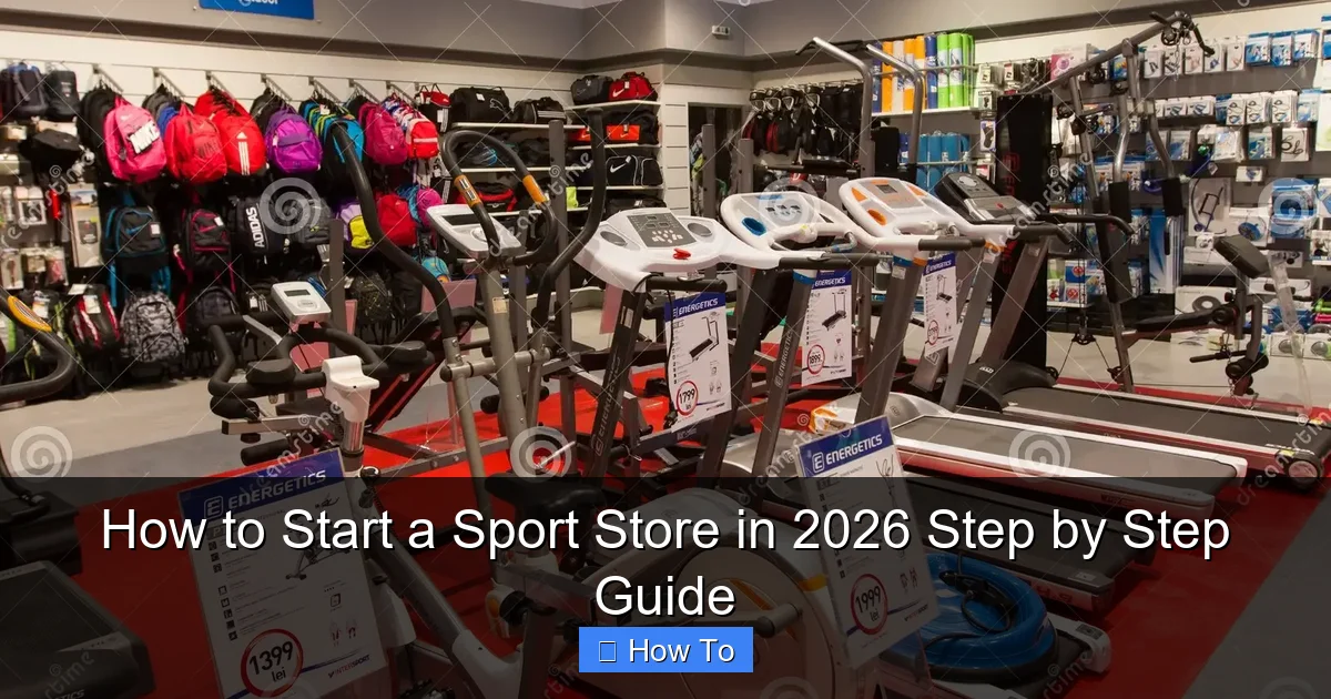 How to Start a Sport Store in 2026 Step by Step Guide