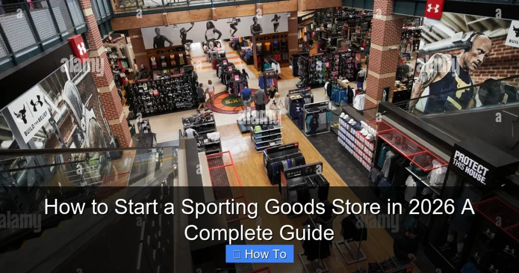 How to Start a Sporting Goods Store in 2026 A Complete Guide