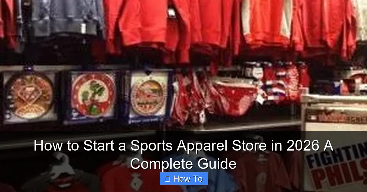 How to Start a Sports Apparel Store in 2026 A Complete Guide