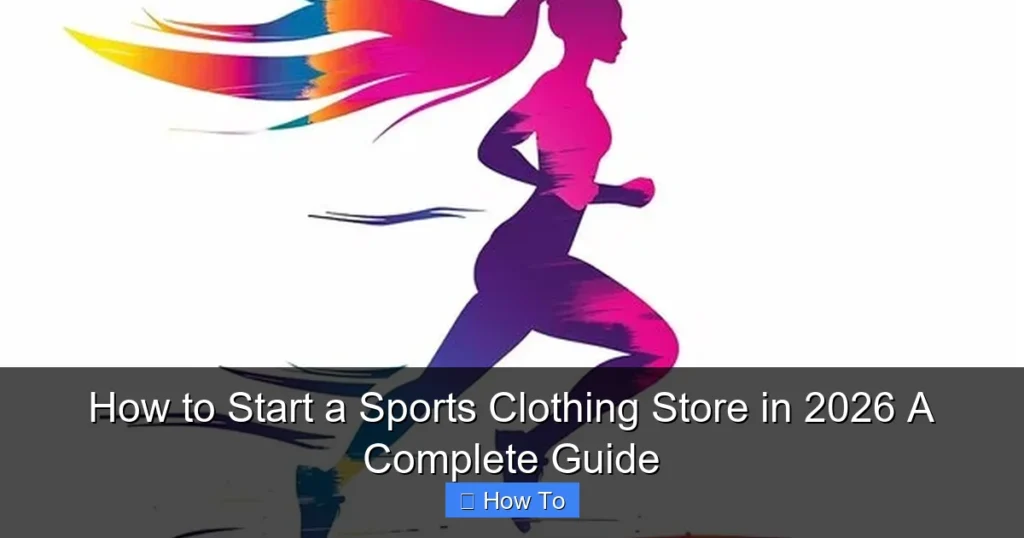How to Start a Sports Clothing Store in 2026 A Complete Guide