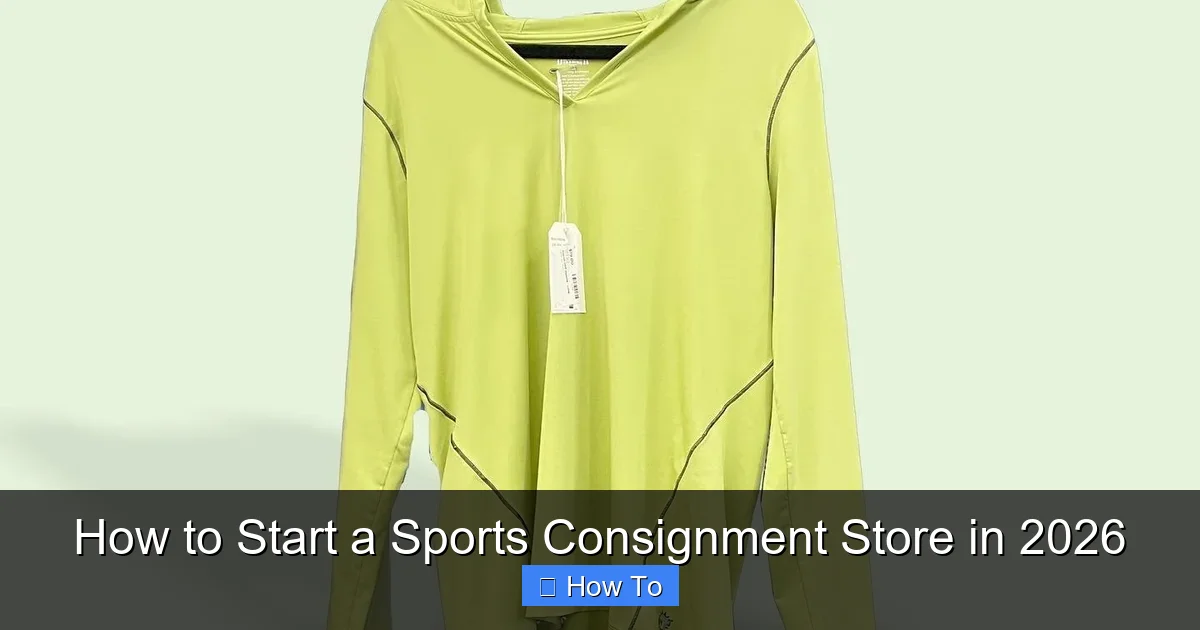 How to Start a Sports Consignment Store in 2026