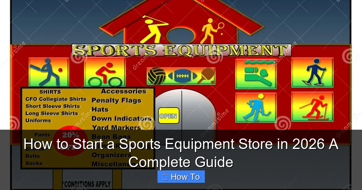 How to Start a Sports Equipment Store in 2026 A Complete Guide